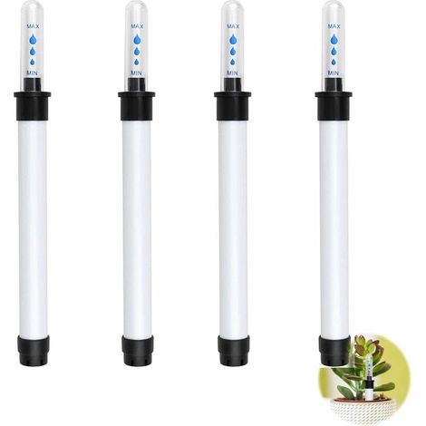 royaluxe - Humidité de Sol d'Indicateur de Niveau d'Eau Testeur d'Humidité Plantes Indicateur 4 Pièces Indicateur de Niveau d'Eau Pratique Testeur d'Humidité Plantes pour Les Plantes en Pot d'Intér Bl (1/5)