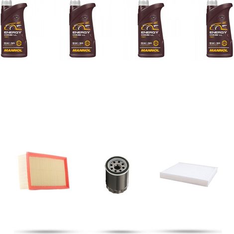 Kit tagliando 3 FILTRI e 4L OLIO compatibile con Nissan Micra IV (k13) 1.2 72KW Dal 2010 (1/4)