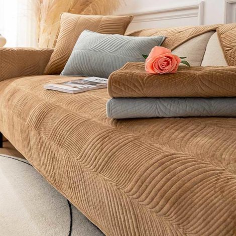 MTHGH Federa Cuscino Marrone Chiaro 45x45 cm Impermeabile (1/4)