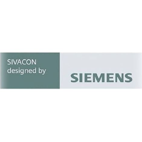Targhetta Contrassegno Colonna Sivacon S4 (Siemens Cod. 8Pq94000Ba06)