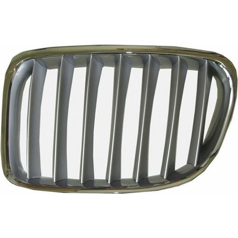 Grille de calandre avant gauche contour chromé/lames argent BMW X1 E84 2009-2015