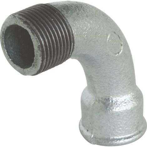 Courbe Fonte galva 90° Grand Rayon Mâle Femelle 12/17 N°1 (1/2)