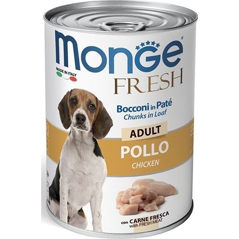 Monge Dog Fresh Adult Pollo - Monge Dog Fresh Adult Pollo - Lattina Da 400 Gr (1/3)