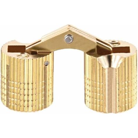 2pcs Charnière Cylindrique Charnière Invisible Porte Placard Armoire 12mm angle ouvrir 180° (1/4)