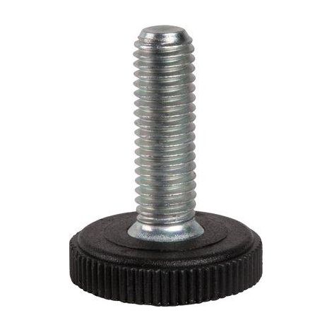 Vérin fixe Häfele en plastique avec pied de diamètre 45 mm, filetage M10 x 50 mm (1/2)