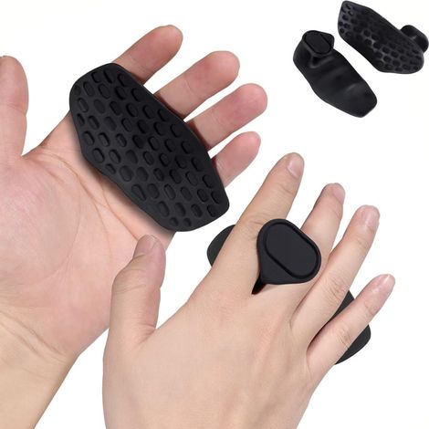 Gants de sport antidérapants - adaptés à l'haltérophilie, aux tractions, à l'entraînement en salle de sport et à divers exercices - unisexes, noirs (1 paire), taille unique. (1/4)