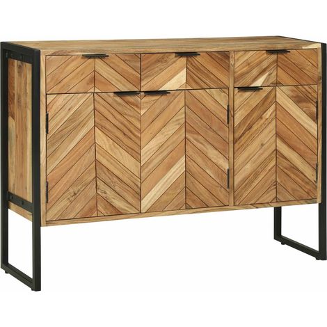 vidaXL Aparador 100 x 30 x 75 cm Madera maciza de Acacia (1/5)