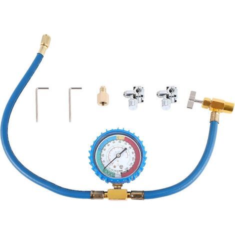 Kit de tuyau de recharge de fréon R134A pour réfrigérateur, vanne de perçage pour réfrigérant -- (1/5)