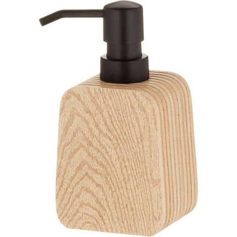 Kela Gamme Kaiu Distributeur de savon beige effet bois