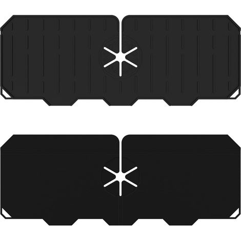 Tapis Anti-Éclaboussures Pour Robinet - En Silicone - 36 X 13,5 X 0,6 Cm - Pour Cuisine Et Salle De Bain - 1 Pièce (1/5)