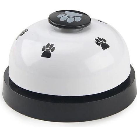 Clochette d'entraînement pour chien, jouet interactif pour apprentissage et dressage, accessoire pour chiot et chien, blanc et noir (1/5)