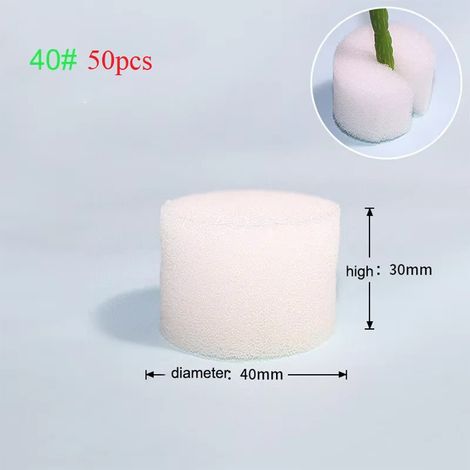 (NO40 50 pièces) Outils de jardinage hydroponique hors-sol, système de culture de légumes en éponge plantée, collier de clonage, culture de plantes E2 (1/4)