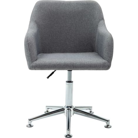 Maison Exclusive - Sedia da Ufficio Girevole Grigio Chiaro in Tessuto (1/5)