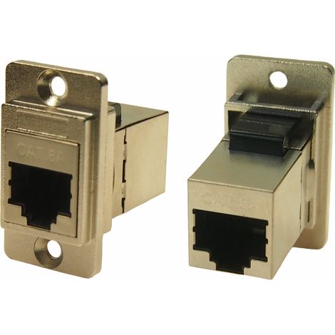 Connecteur RJ45 cat 6a RS PRO Prise femelle Montage panneau, ports ( Prix pour 1 )