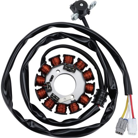 Stator coil adapter for Yamaha MT-03 YZF-R3 2019-2021 motorcycle alternator charging coil, compatible with MTN320 R25 321cc engine motorcycles.--DTEKGAZ