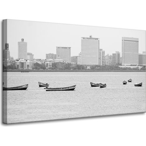 Lienzo impreso con la arquitectura de la ciudad de Lodz, 100x60 cm.