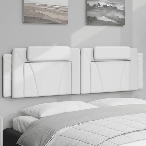 Kopfteil-Kissen "Viana" Weiß 183 cm Kunstleder (1/5)