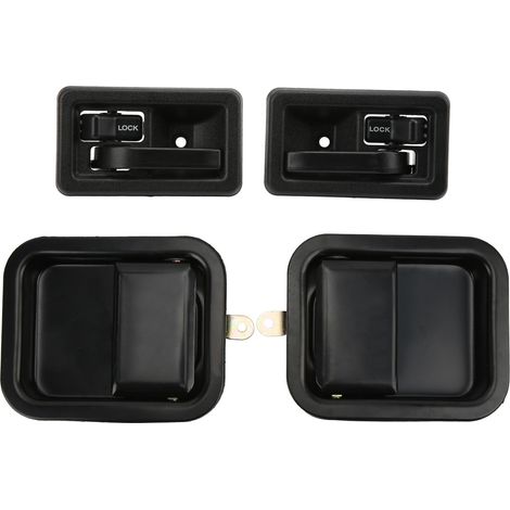 Poignées de porte extérieures, avant gauche et droite, 55176476AC, de remplacement pour Jeep Wrangler YJ 1991‑1996 (1/5)