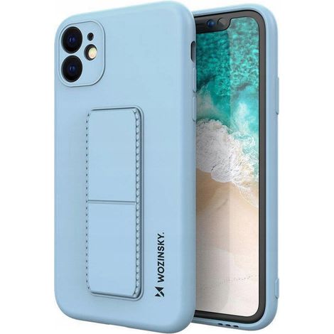 Wozinsky Silikonhülle mit Ständer für Samsung Galaxy A22 4G, Hellblau (1/5)