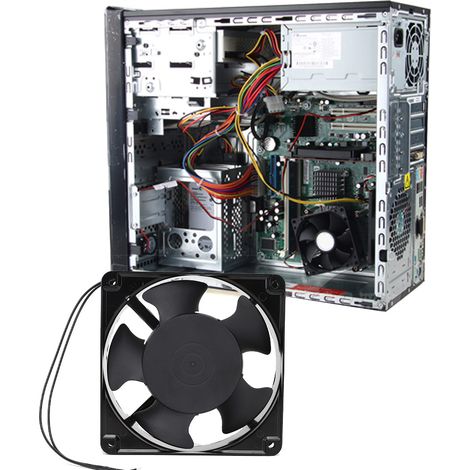 JYIO P/N2123HSL Lüfter, leise, 5-Blatt-Doppelkugellüfter, 220-240 V (1/5)