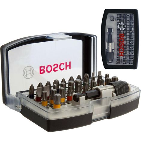 Bosch 2607017319 32 Piece Screwdriver Drill Bit Set Colour Coded Magnetic Holder