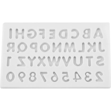 Silikon-Kuchenform in Buchstabenform, wiederverwendbares Antihaft-Backwerkzeug (GRAU) (1/5)