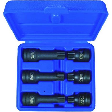 SET SERIE BUSSOLE A IMPATTO INSERTO SPLINE XZN M14-M18 1/2″ 6PZ CONDOR