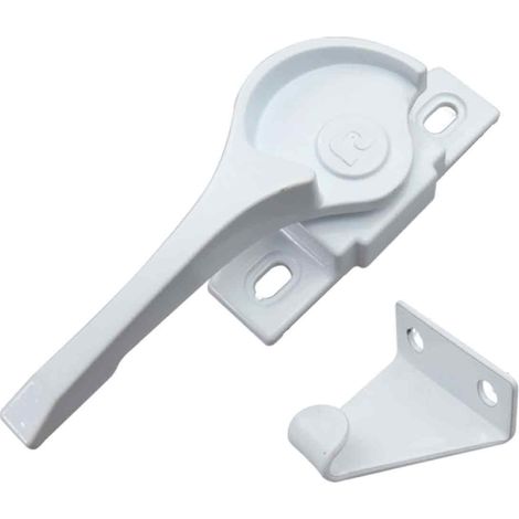 Accessoires de verrouillage pour fenêtres coulissantes en plastique et en acier – Verrou en croissant, boucle de verrouillage en alliage d'aluminium pour portes et fenêtres coulissantes classiques (1/5)