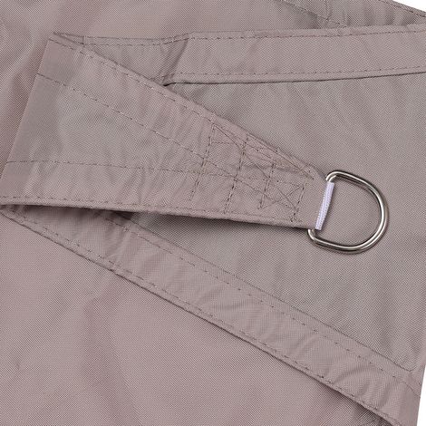 Voile d'ombrage triangulaire imperméable 3x3x4.3m/4x4x5.7m/5x5x7.1m pour jardin terrasse extérieur, auvent de piscine, store de protection solaire (1/5)