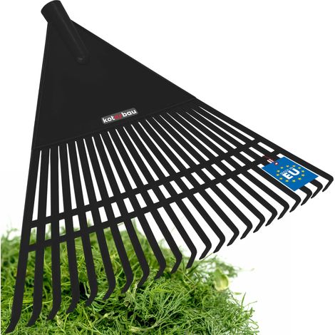 KOTARBAU® Rateau à Feuilles - Plastique - 55 cm - Noir - sans Manche - Râteau Jardin - Balai à Gazon - Ramasse Feuilles - Léger - Résistant - Entretien Jardin (1/5)