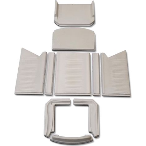 Habillage de foyer pour poêles à cheminée Irony XS de Austroflamm - keramott - 10 pièces