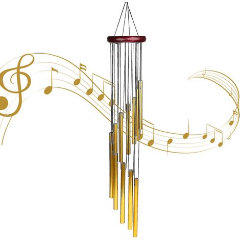 Wind Chimes Garden Wind Chime With 12 Aluminum Tubes Wind Chimes Outdoor With S (1/5)