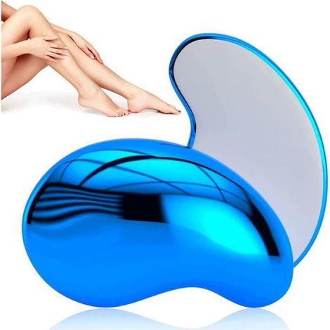 Épilateur en Cristal, 1Pcs Nano Gomme Epilatoire, Crystal Hair Eraser, Gomme en Cristal, Outil d'épilation en cristal double face (1/4)