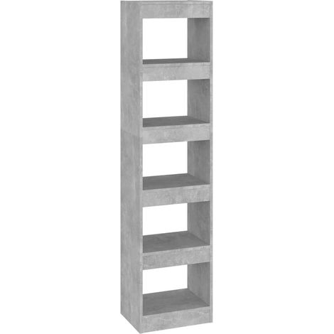 Maison Exclusive - Bücherregal/Raumteiler Betongrau 40x30x166 cm (1/5)