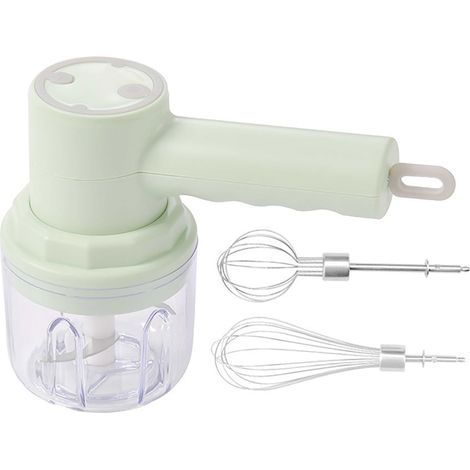 Hachoir Alimentaire - Batteur Électrique Portable - Mixeur Manuel Rechargeable USB - 3 Vitesses - Réservoir 250 ml - 20 W - 1 Pièce (1/5)