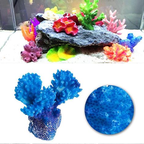 Décoration d'aquarium en résine corail, ornement de corail artificiel, poisson pour la décoration de l'aquarium (1/4)