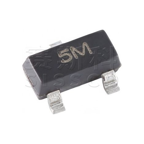 Original Changdian CESD5V0AP crystal diode, 5V SOT-23 5M unidirectional ESD protection diode, electronic component chip, electronic component, 5 pieces, packed in 5 packs.