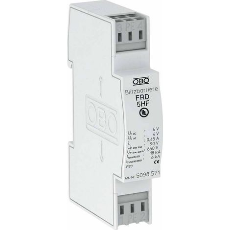 Parafoudre bettermann 5098571 18kA montage rail DIN (1/2)