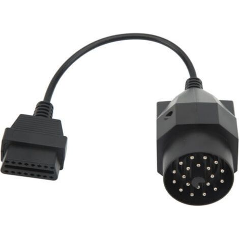 Cble adaptateur OBD II 20 broches vers connecteur OBD2, cble rond pour outil de Scanner de Diagnostic (1/4)