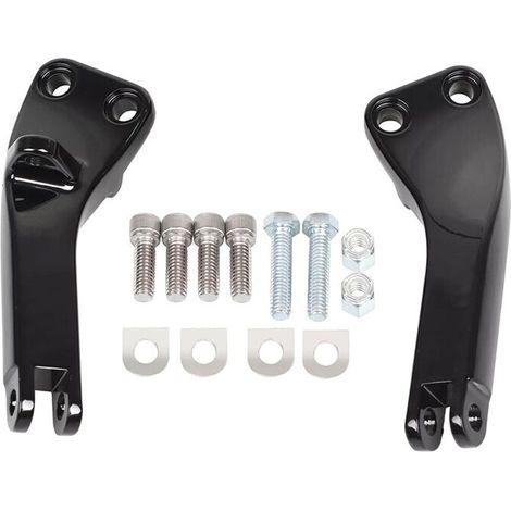 Soporte de montaje del reposapiés trasero para pasajero para Dyna Low Rider Super Glide FXD (1/3)