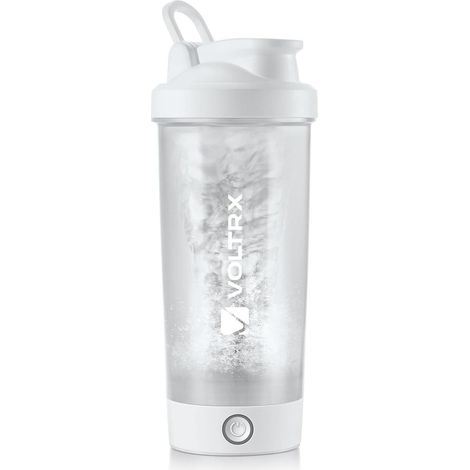 Protein Shaker wiederaufladbar USB C BPA frei 24oz White (1/5)