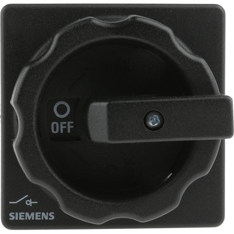 Interrupteur à coupure en charge, noir 3 pôles 16 mm² 32 A 690 V/AC Siemens 3LD22030TK51