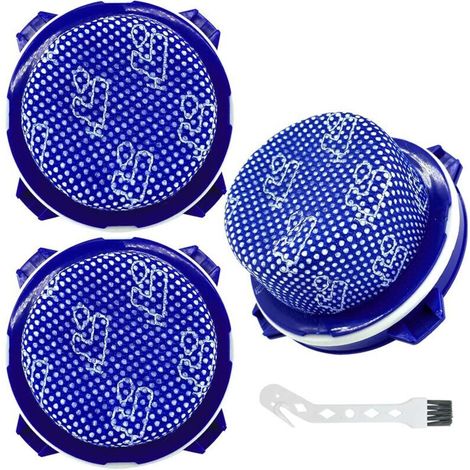 Lot De 3 Filtres Lavables Réutilisables Pour Aspirateur Sans Sac Multi Modèles (1/4)