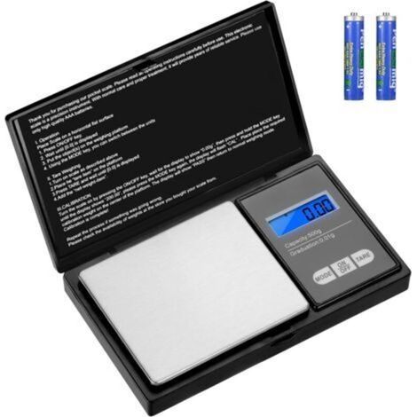 Digital Précision 500g / 0.01g, Balance de Cuisine en Acier Inoxydable avec écran LCD, pour Peser des Herbes, des Bijoux (1/5)