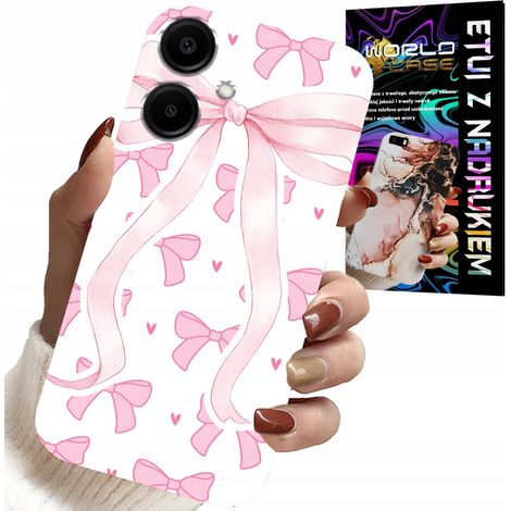 Custodia per Samsung Galaxy A06 5G - nastri rosa, motivo alla moda (1/5)