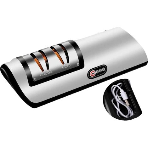 Affûteur Électrique - Affûteur À Diamant - Pour Couteaux De Cuisine - 2 Étapes D’Affûtage - Rechargeable USB - 3 Secondes Par Couteau - 1 Pièce (1/5)