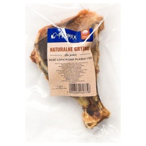 Golosina masticable natural para perros Petmex Hueso de paleta de cerdo deshidratado 1 unidad. (1/5)