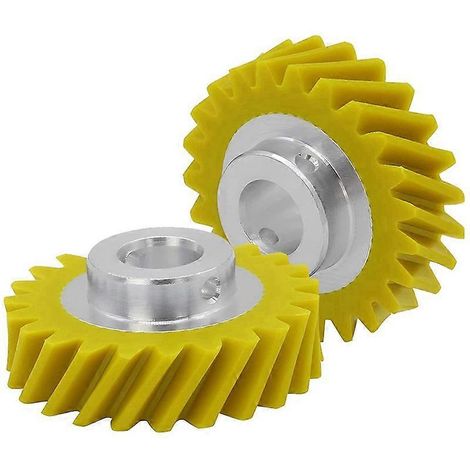 2 Stück Schneckengetriebe für Mixer, Teilenummern 4162897 und 4169830, universelles Ersatzteil, kompatibel mit Mixern, robuster Stahl, 2er-Set (1/5)