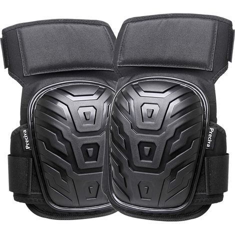 Genouillères Professionnelles,Heavy Duty Genouillères Rembourrage en Mousse avec Coussin en Gel Confortables et Sangles Réglables pour Travailler, Gardning et Construction (1/4)