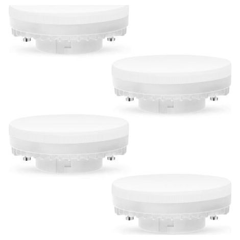 Ampoule LED GX53, 7 W, 3000 K, blanc chaud, non dimmable, éclairage GX53, sans scintillement, remplace les ampoules halogènes 50 W GX5.3 ou les ampoules fluocompactes 9 W et 13 W, 560 lumens, angle de (1/4)